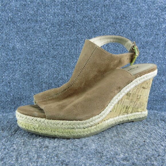 ZIGIsoho Ivanna Women Gladiator Heel Shoes Size 6.5 Medium Brown‎ Fabric - Picture 1 of 10